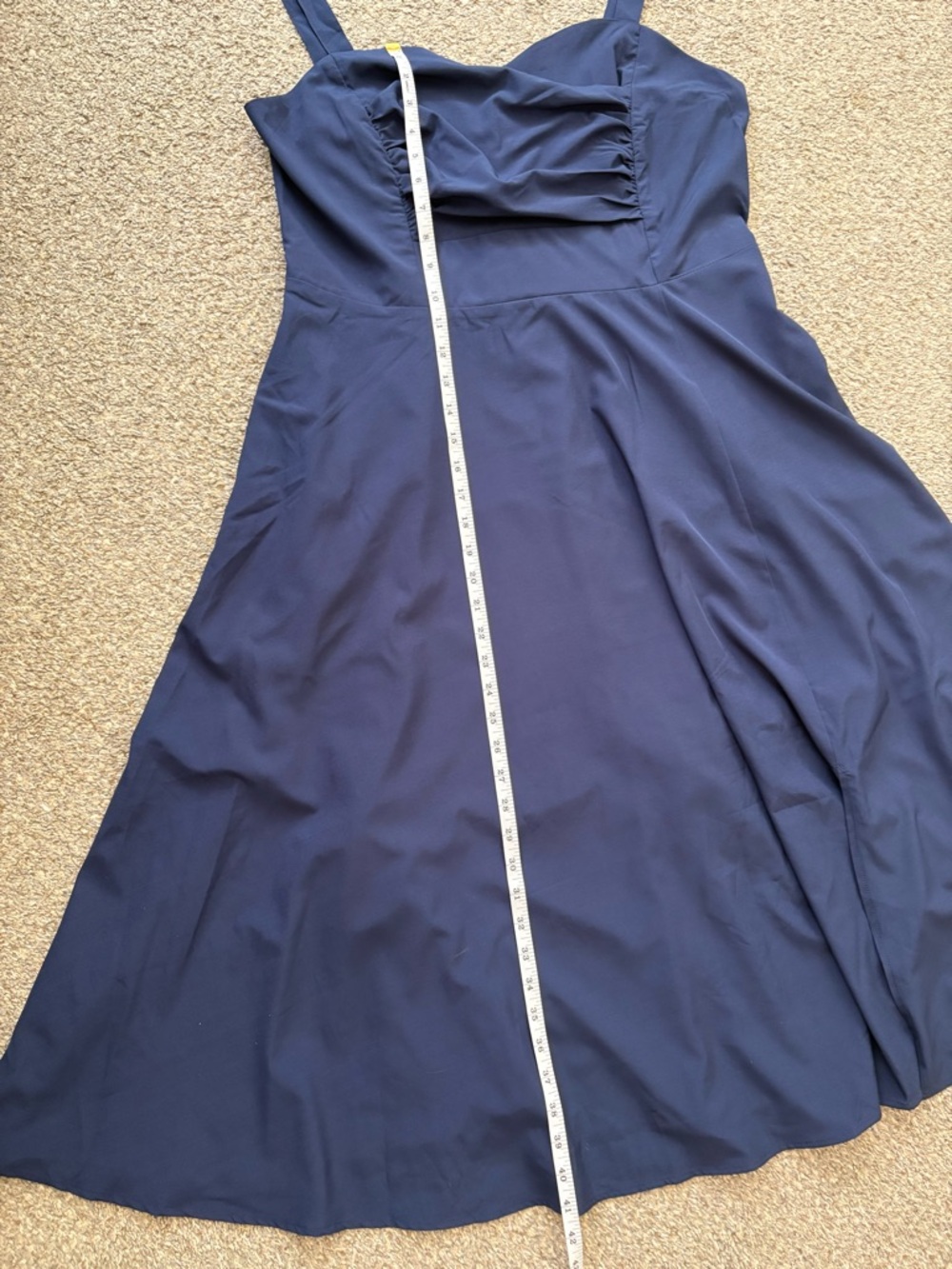 New 2XL Belle Poque Navy Vintage 1950’s A Line Midi Swing Dress - Picture 13 of 16